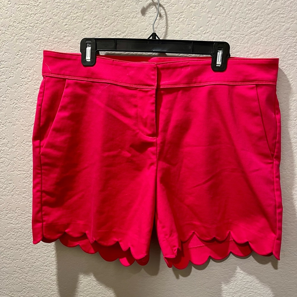 Hot Pink Scalloped Shorts